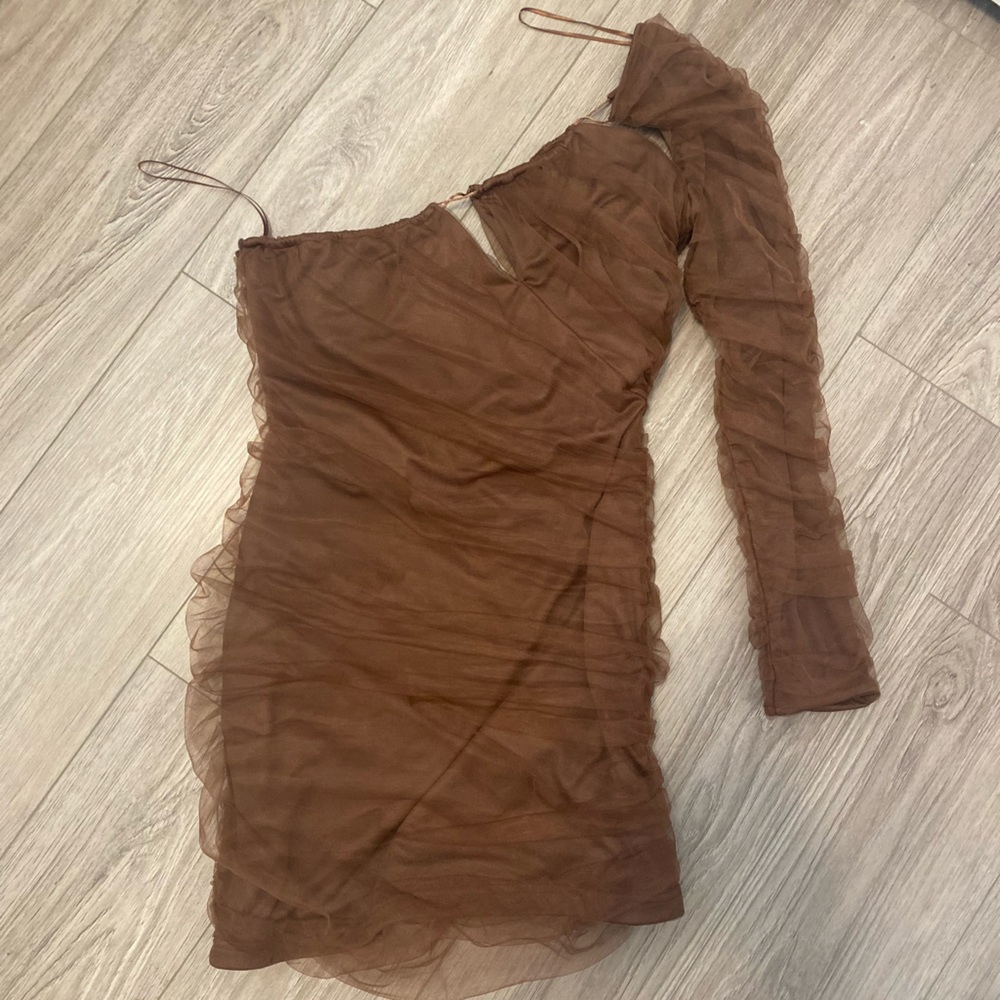 Zara one shoulder fun party dress